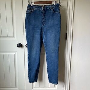 Vintage Route 66 Blue High Rise Jeans Straight Leg